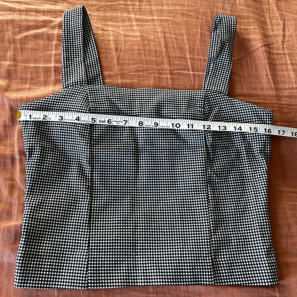 black and white houndstooth tank top - Picture 4 of 7